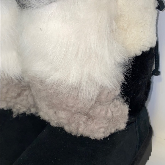 AUTH NIB UGG CLASSIC SHORT PATCHWORK FLUFF BOOT - Picture 8 of 14